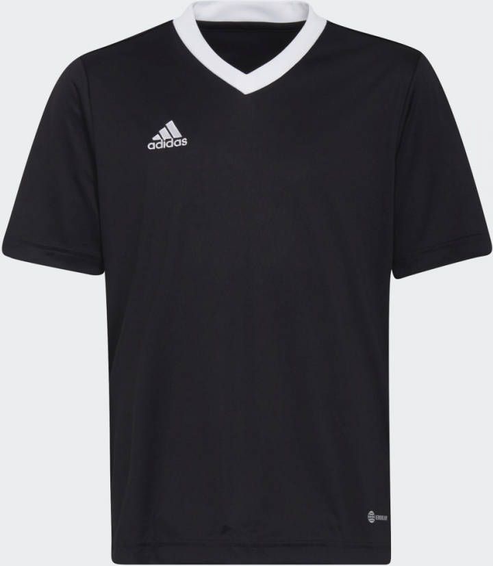Adidas Kids adidas Entrada 22 Voetbalshirt Kids Zwart Wit