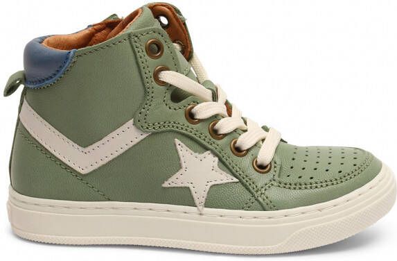 Bisgaard Kid's Isak Sneakers olijfgroen/beige