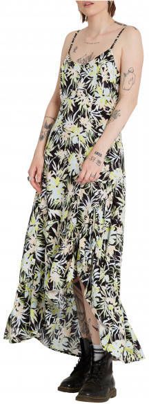 Volcom Women's Thats My Type Maxi Dress Jurk, grijs/beige/zwart