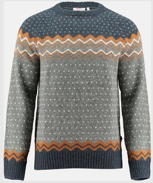 Fjä, llrä, ven Ö, vik Knit Noorse Trui Middenbruin