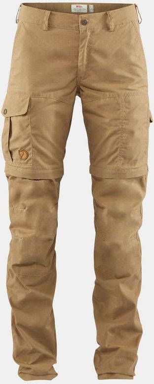 Fjä, llrä, ven Karla Pro Zip Off Broek Regular Dames Middenbruin