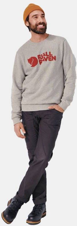 Fjä, llrä, ven Fjä, llrä, ven Logo Sweater Lichtgrijs/Middengrijs