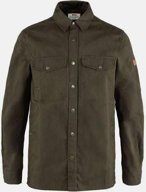 Fjä, llrä, ven Singi Overshirt Donkerkaki/Olijfgroen