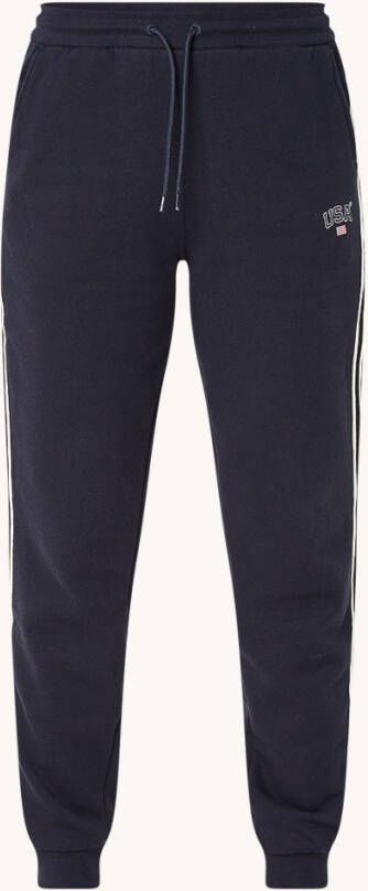 America Today Carly high waist tapered fit joggingbroek met streepdetail