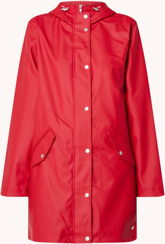 America Today Janice regenjas van gerecycled PET met capuchon