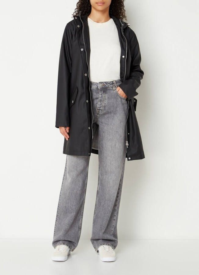 America Today Janice regenjas met capuchon en klepzakken