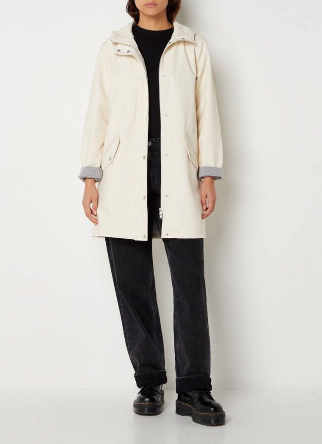 America Today Janice regenjas van gerecycled PET met capuchon