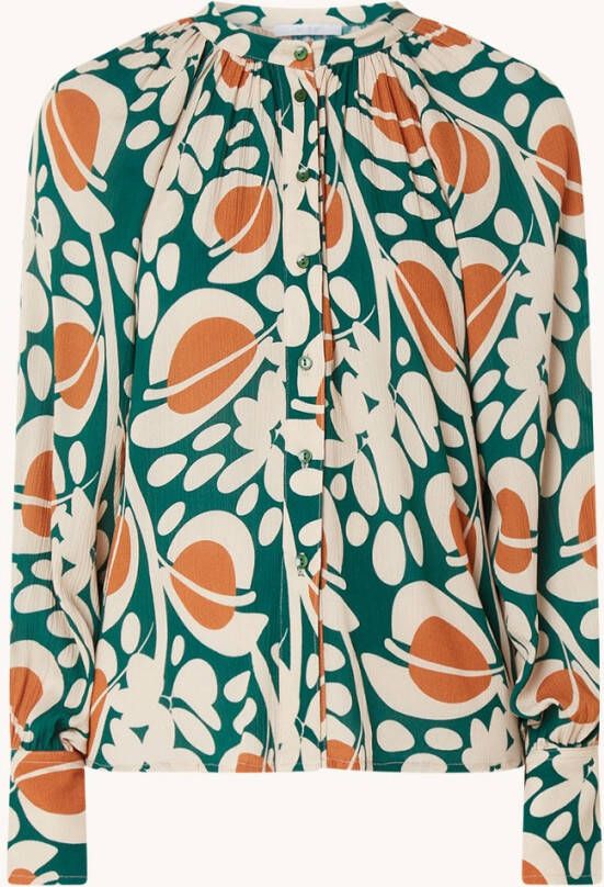 by-bar by bar Sofie Indore blouse met grafische print