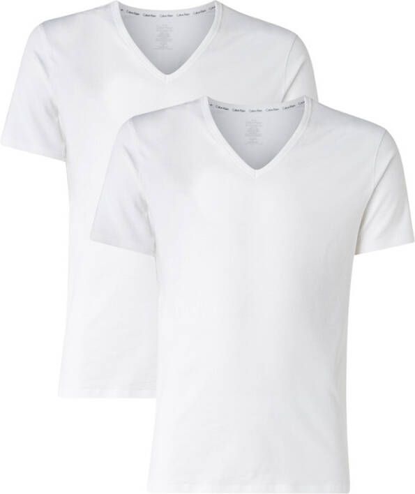 Calvin Klein Shirt met V hals Modern Cotton Stretch(Set van 2 )