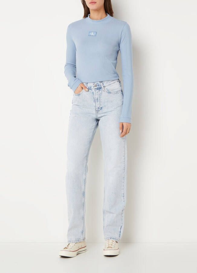 Calvin Klein Shirt met lange mouwen BADGE RIB LONG SLEEVE