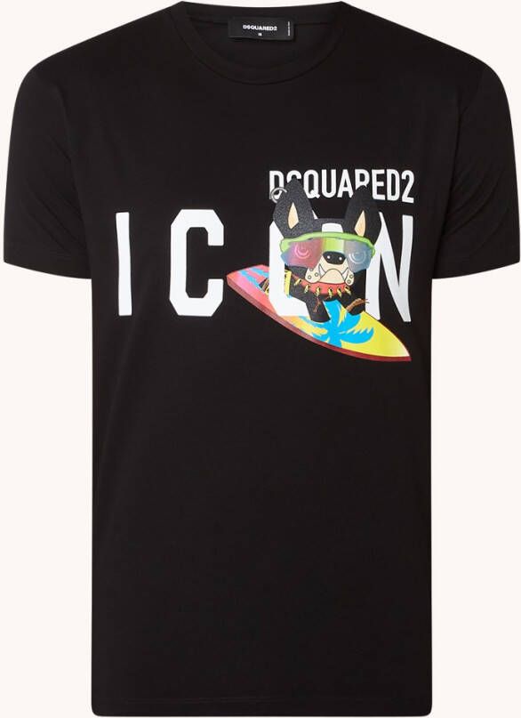 Dsquared2 Icon Ciro Cool T shirt met logoprint