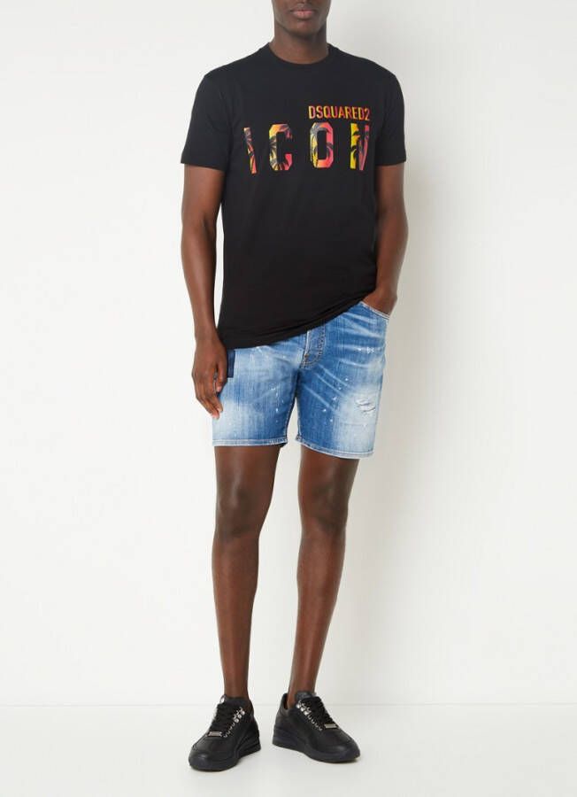 Dsquared2 T shirts and Polos Black , Zwart, Heren