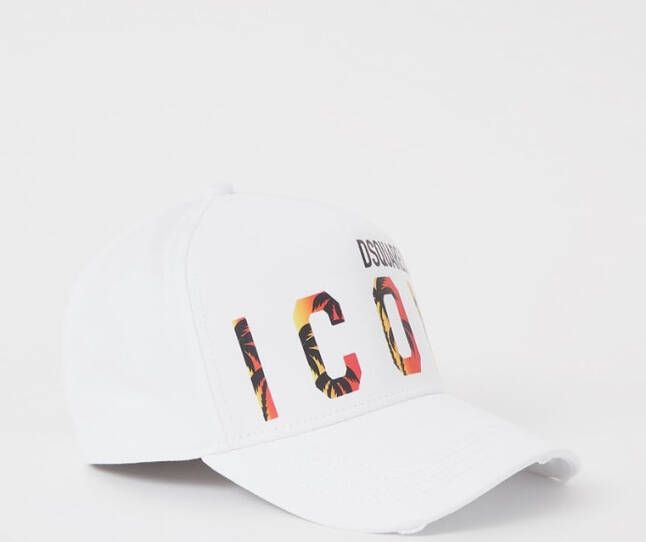 Dsquared2 Men Accessories Hats Caps White Ss23 , Wit, Heren