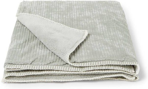 Koeka baby wiegdeken teddy Vik 75x100 cm shadow green