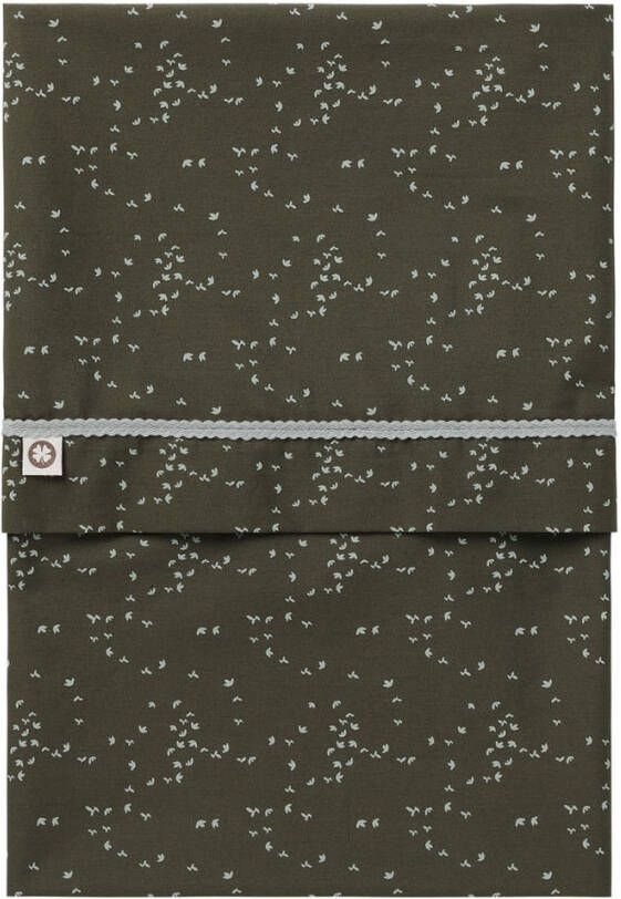 Noppies Baby Comfort Botanical poplin reversible baby ledikantlaken GOTS 110x140 cm Beetle