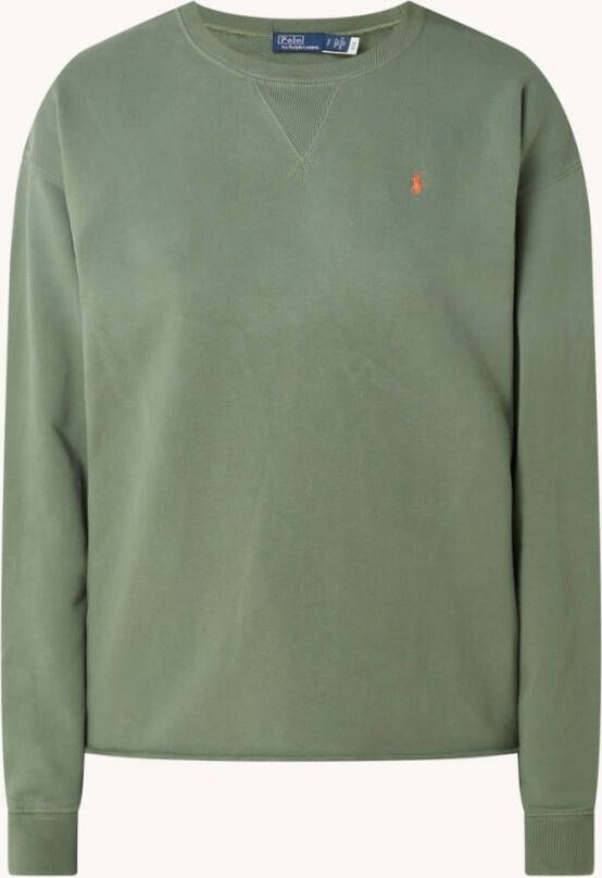 Polo Ralph Lauren Sweater met ronde hals, multicolor borduursel achteraan