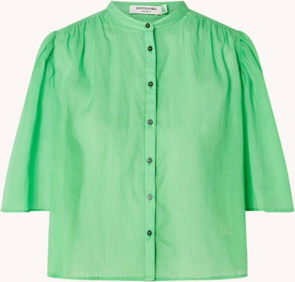 Scotch & Soda Flutter sleeved organic cotton shirt