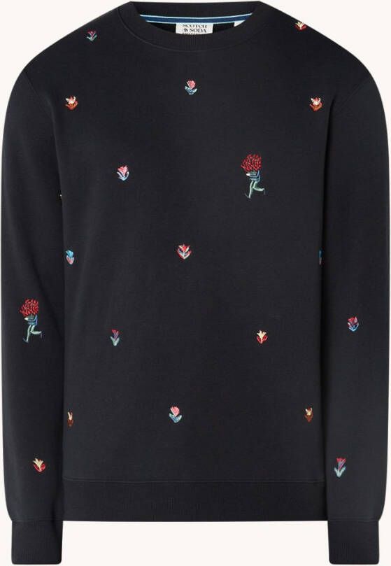 Scotch & Soda Sweater van biologisch katoen met borduring