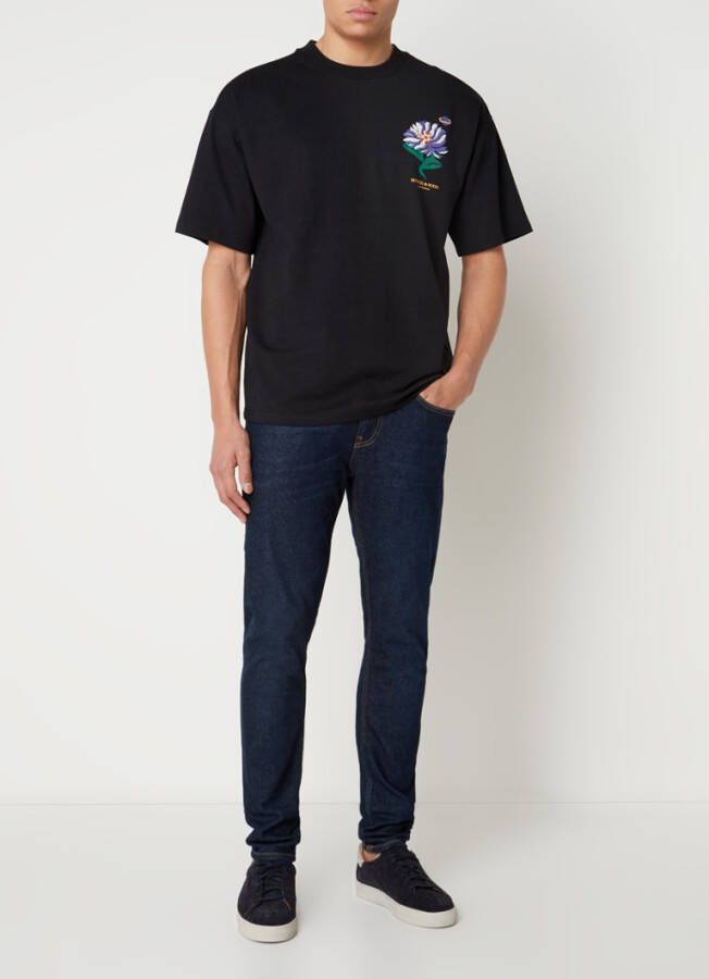 Scotch & Soda T shirt van jersey met geborduurd artwork