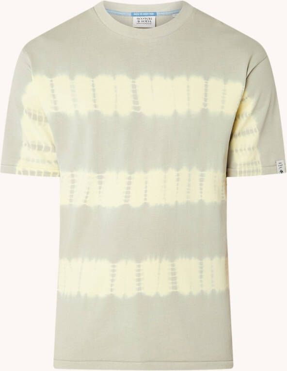 Scotch & Soda Relaxed fit tie dye T shirt van biologisch materiaal