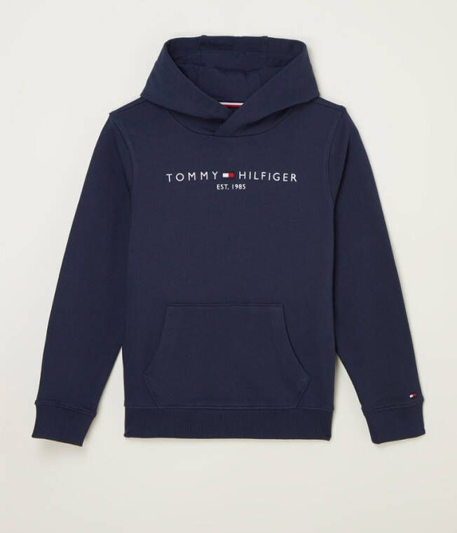 Tommy Hilfiger ! Jongens Sweater Maat 152 Donkerblauw Katoen