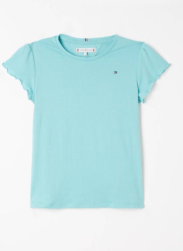 Tommy Hilfiger T shirt met golvende zoom