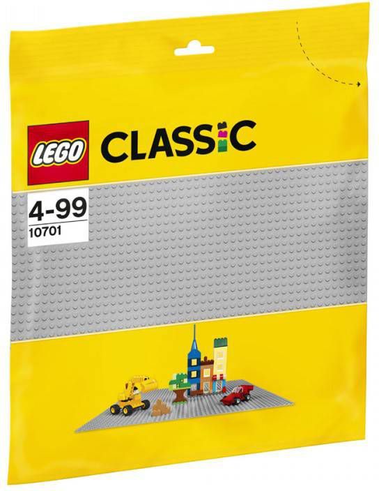 Lego 10701 Classic Grijze Basisplaat 6, 2 x 28, 2 x 26, 2 Cm, Bouwplaat voor Uitgebreide Bouwsets