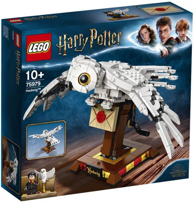 Lego 75979 Harry Potter Hedwig Verzamelmodel met Bewegende Vleugels, Cadeau Idee voor Kinderen
