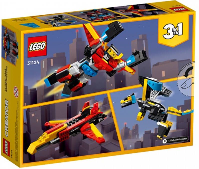Lego Creator 3 in 1 Super Robot, Dragon, Jet Plane Toy(31124 )