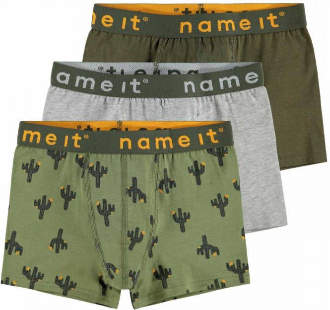 name it ! Jongens 3 pack Boxers -- Diverse Kleuren katoen met elasthan/viscose
