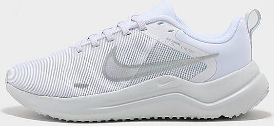 Nike Downshifter 12 Hardloopschoenen voor dames(straat) White/Pure Platinum/Metallic Silver Dames