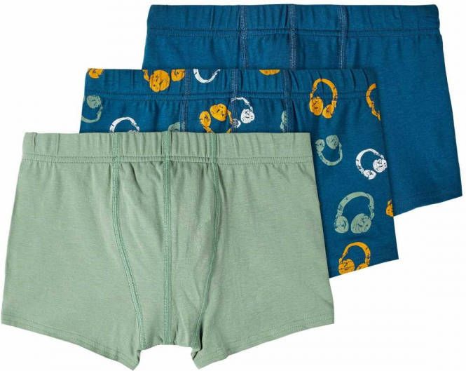 name it ! Jongens 3 Pack Boxer -- Diverse Kleuren Katoen/elasthan