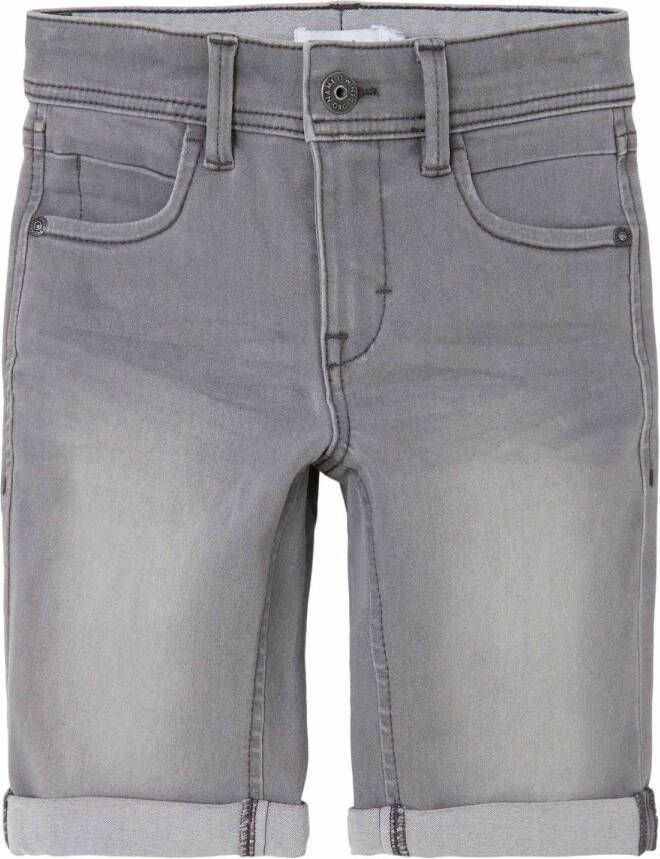 name it Shorts Boys Silas Slim Denim L Shorts 2272 Tx Grijs