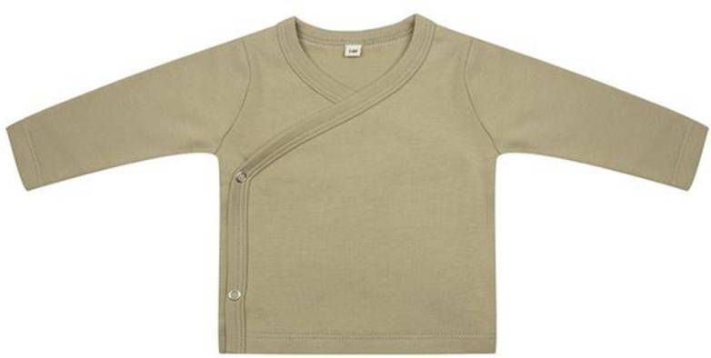 Little Indians ! Unisex Shirt Lange Mouw Maat 74 Olijfgroen Katoen