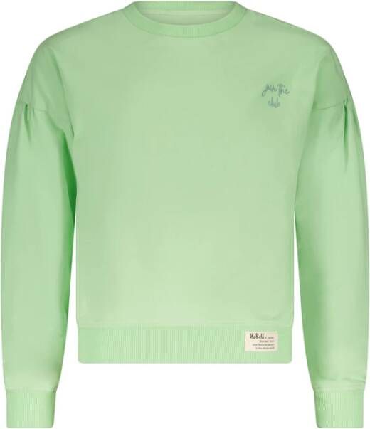 Nobell Groene Trui Kimo B Sweater Dropped Shoulder