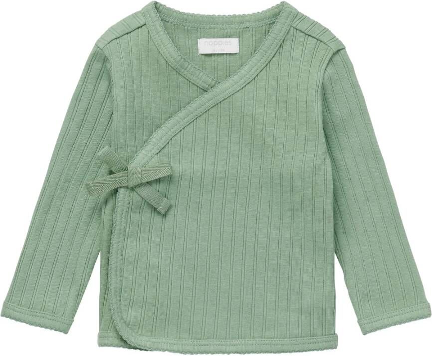 Noppies Babykleding Girls Tee Lavaca Long Sleeve Wrap Groen