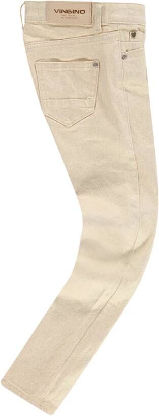 VINGINO ! Meisjes Lange Broek Maat 128 Goud Katoen/elasthan