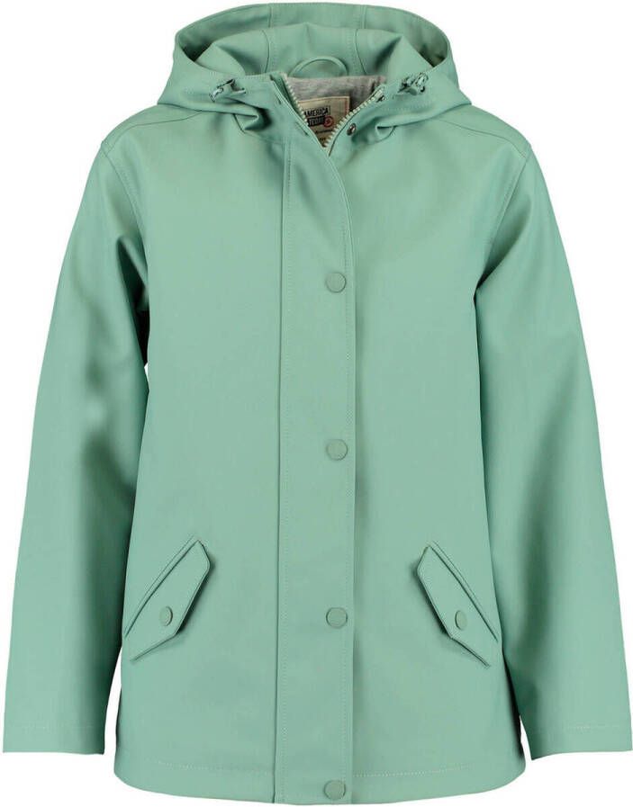 America Today Junior unisex gevoerde regenjas mintgroen