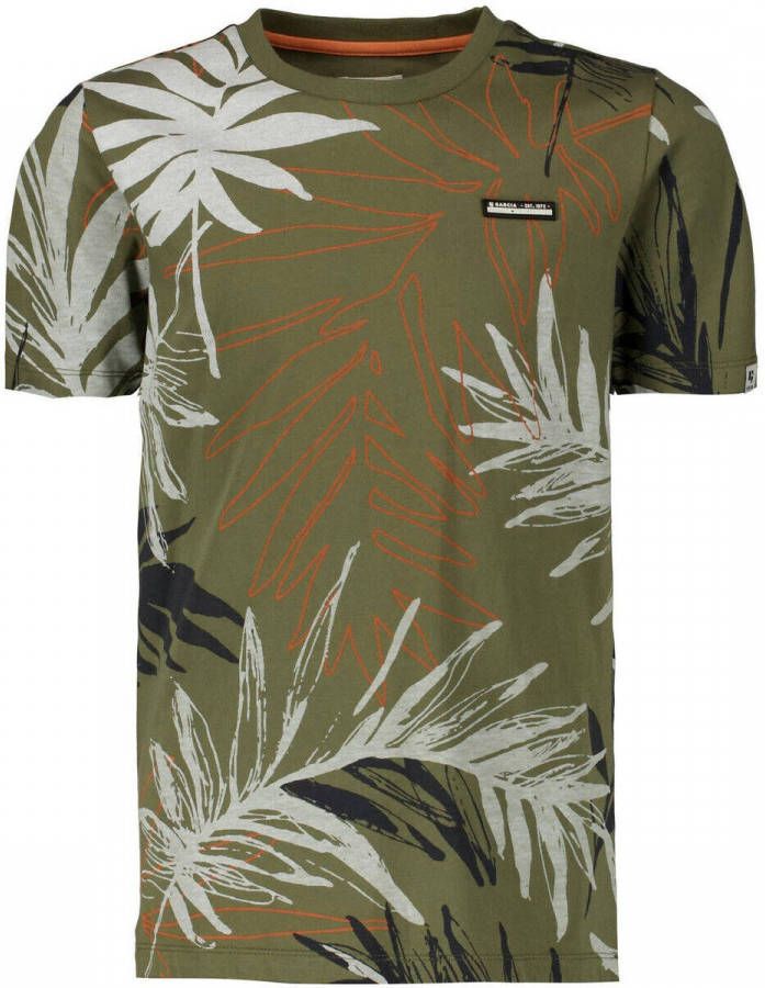 Garcia ! Jongens Shirt Korte Mouw -- All Over Print Katoen