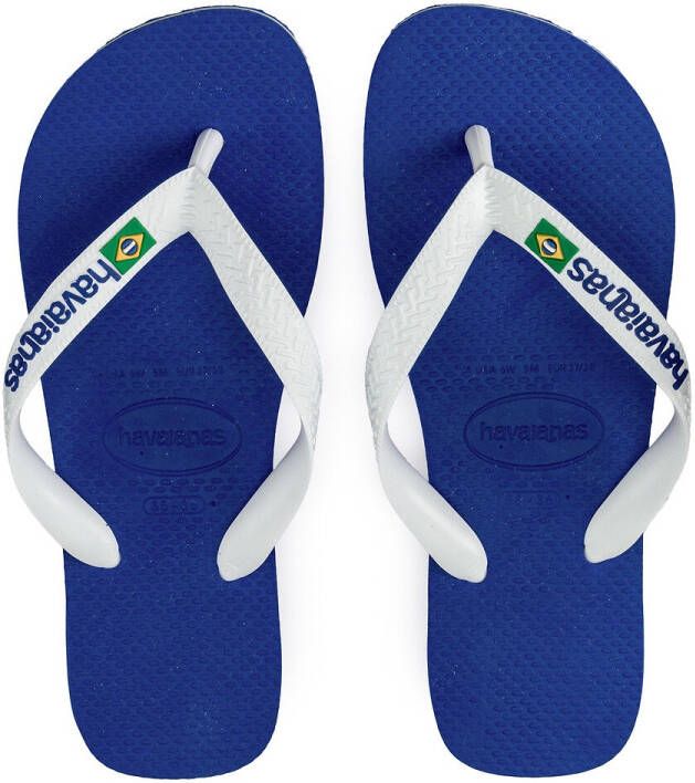 Havaianas Slippers Brasil Logo 4110850.2711.M19 Blauw / Wit maat 41/42