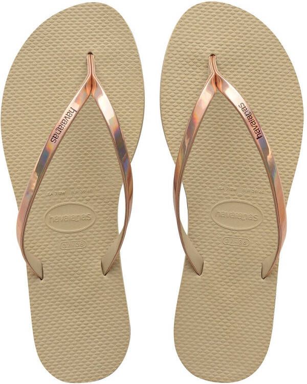 Havaianas You slipper met metallic details