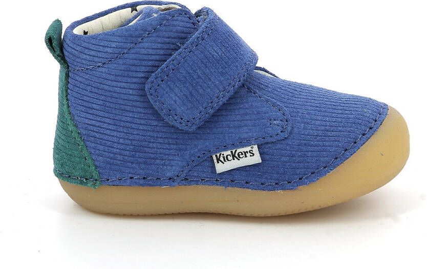 Kickers Leren slofjes Sabio x Bonton, soepele zool