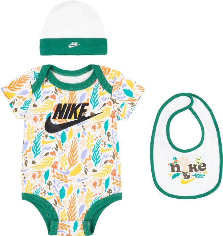 Nike Ensemble 3 delig romper + muts + slabbetje