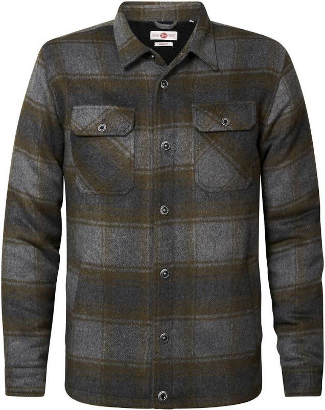 PETROL INDUSTRIES Overhemd in flanel, sherpa voering