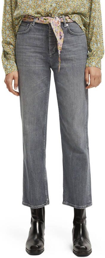 Scotch & Soda Grijze Straight Leg Jeans The Sky Straight Jeans In Organic Cotton