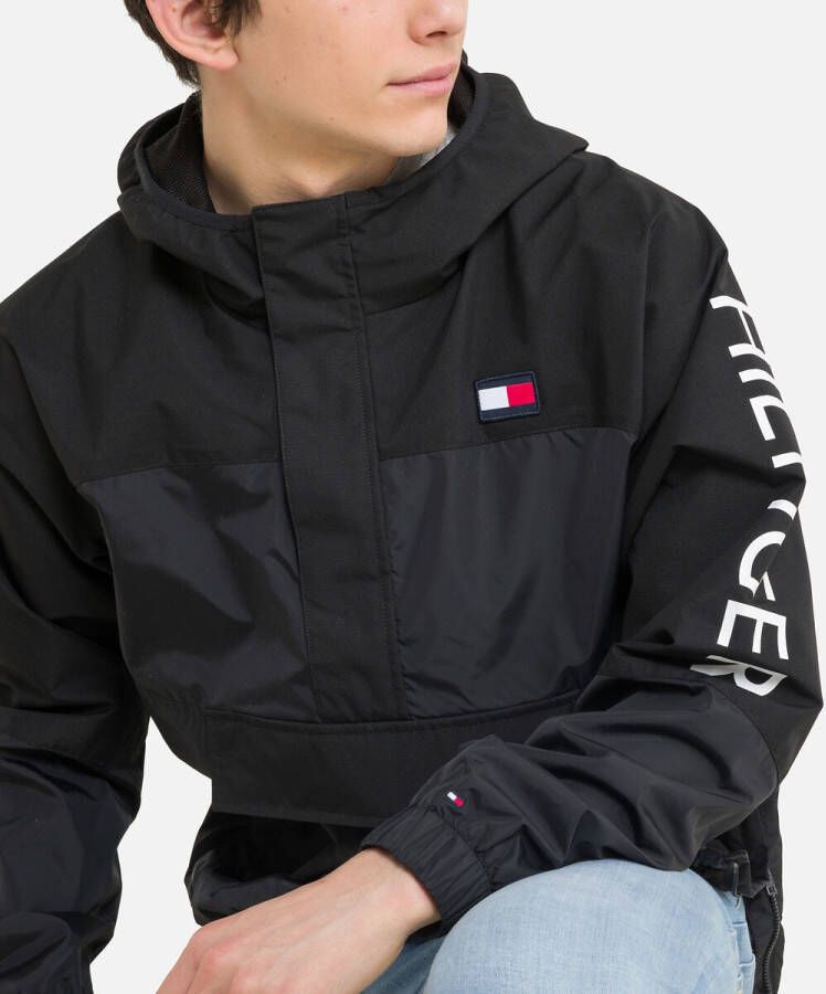 Tommy Hilfiger Anorak met capuchon en logoprint