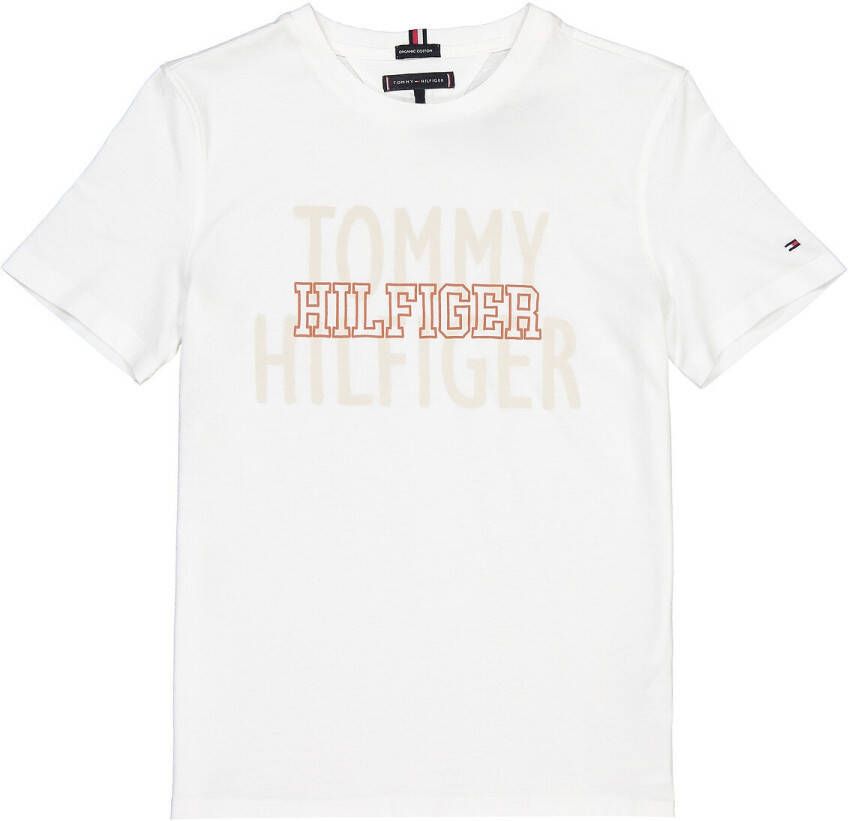 Tommy Hilfiger T shirt in bio katoen 10 16 jaar