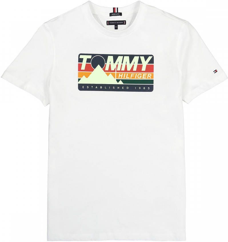 Tommy Hilfiger T shirt met korte mouwen, bio katoen 10 16 jaar