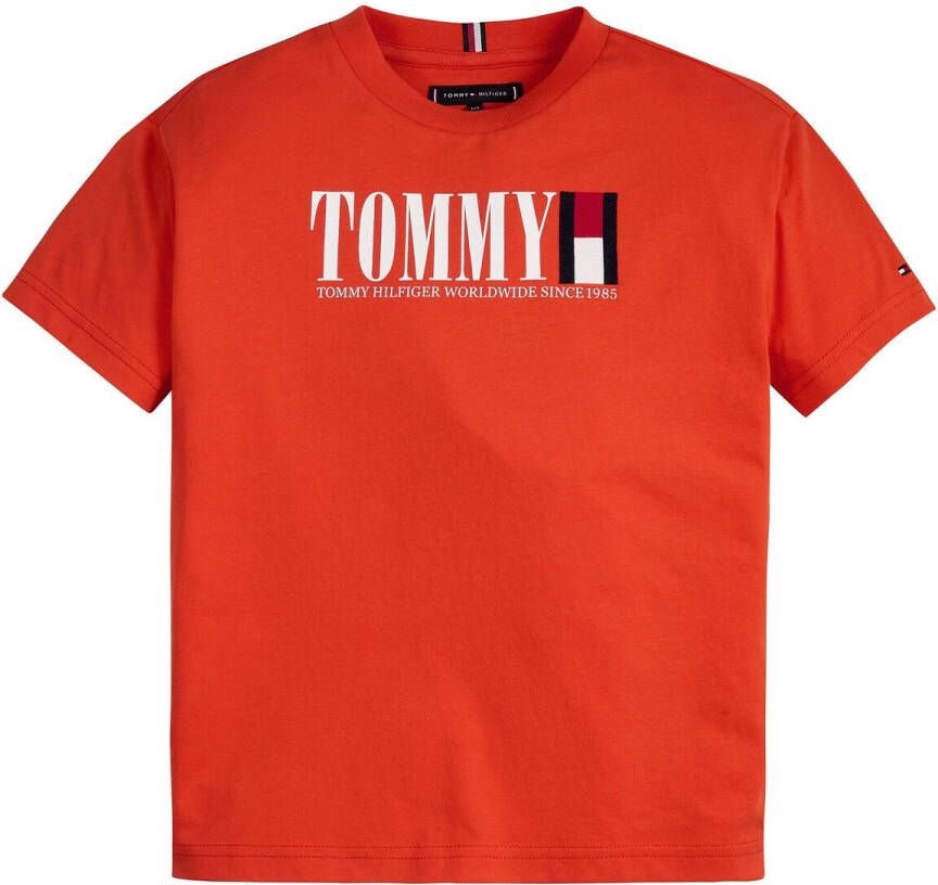 Tommy Hilfiger T shirt met korte mouwen en logo