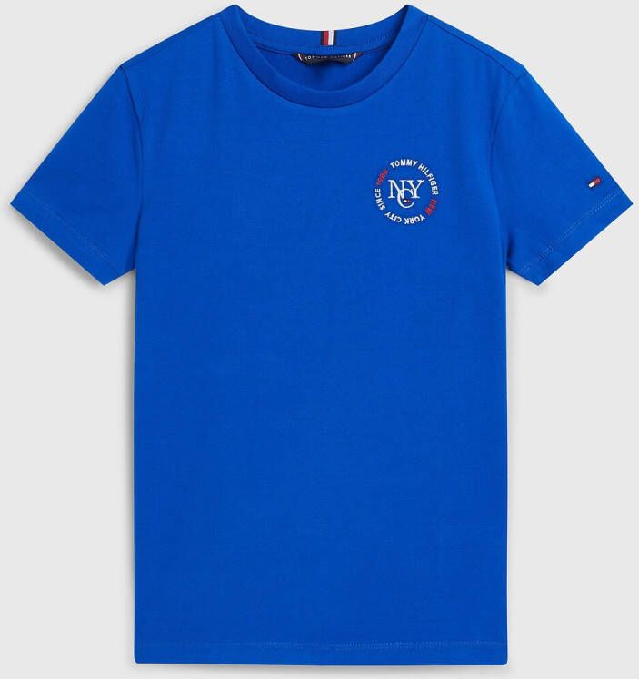 Tommy Hilfiger T shirt met korte mouwen, geborduurd